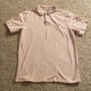 Vineyard Vines 100% Cotton Pink Pique Polo - M